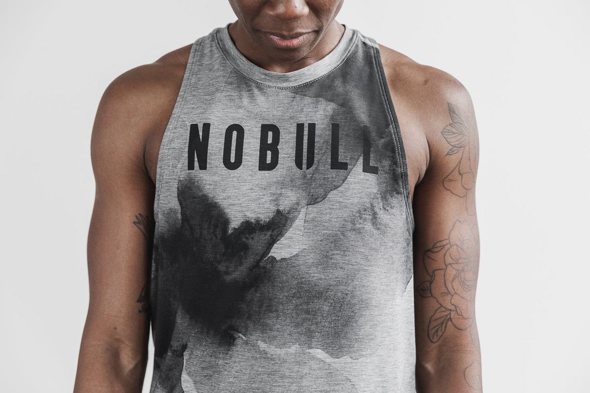 Nobull High-Neck Women's Tank Tops Grey | Australia (QN5381)